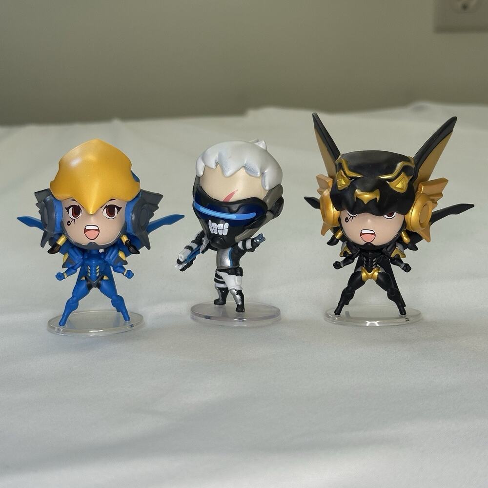 CUTE BUT DEADLY SOLDIER 76 PHARAH OVERWATCH BLIZZARD SERIES 2 SET OF 3 FIGURES